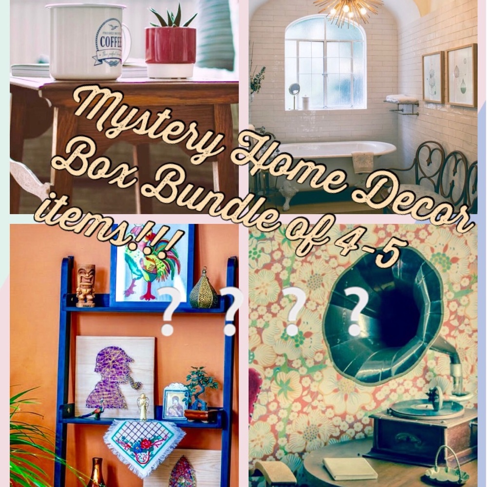 Home Decor Mystery box bundle of decor items! Gr8 gift or fun gift for yourself